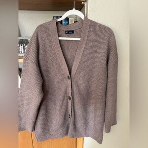 GAP Women's Taupe Cardigan Sweater